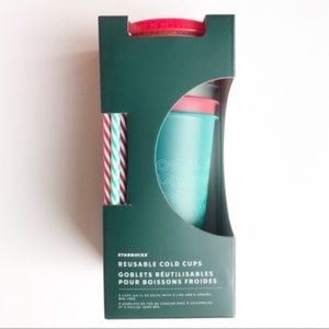 Starbucks Holiday Christmas Reusable Cold Cup Set